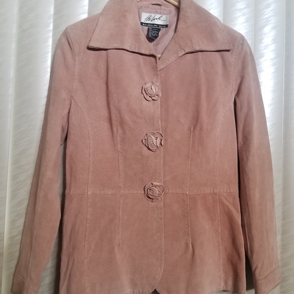 Dusty Rose Suede Jacket - Picture 7 of 10
